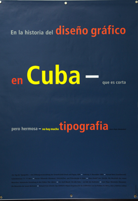 Plakat - Ein Tag der Typografie 1995- Diseno grafico en Cuba