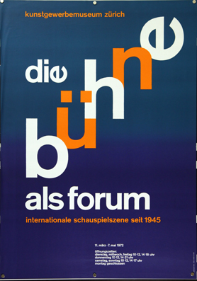 Plakat - Die Bühne als Forum - Internationale Schauspielszene seit 1945.
