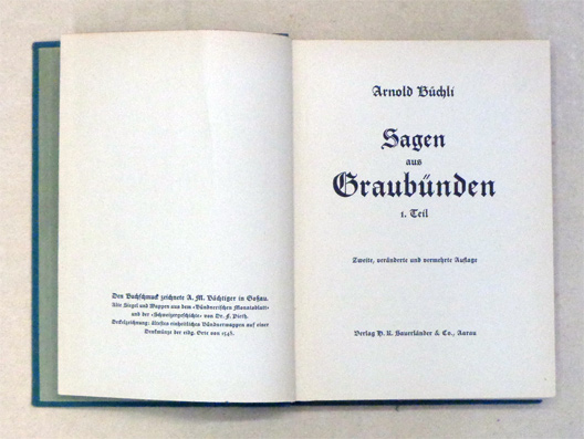 Sagen aus Graubünden. 1. Teil 