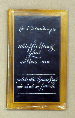 E schieffi Meinig gheit sälten um