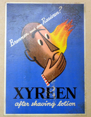Plakat - Brennen nach dem rasieren?