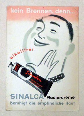 Plakat - kein Brennen, denn… alkalifrei