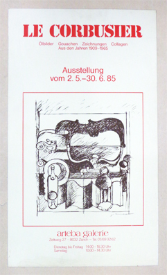 Plakat- Le Corbusier - Gouachen, Zeichnungen, Collagen. Aus den Jahren 1909-1965