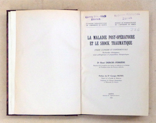 La maladie post-opératoire et le shock traumatique