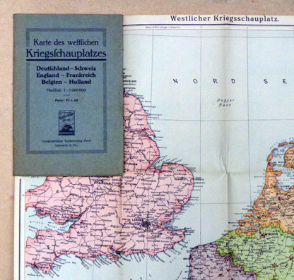 Karte des westlichen Kriegsschauplatzes