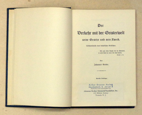 Der Verkehr mit der Geisterwelt, seine Gesetze und sein Zweck