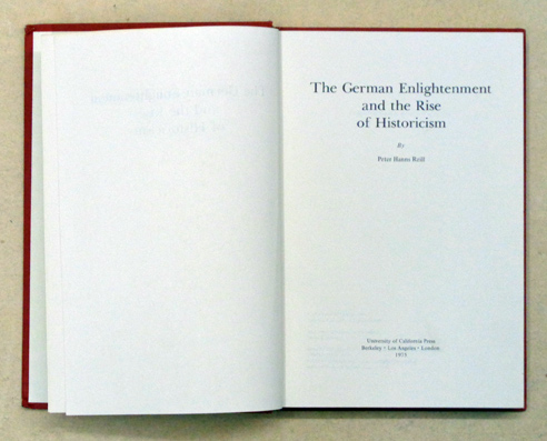 The German Enlightenment and the Rise of Historicism