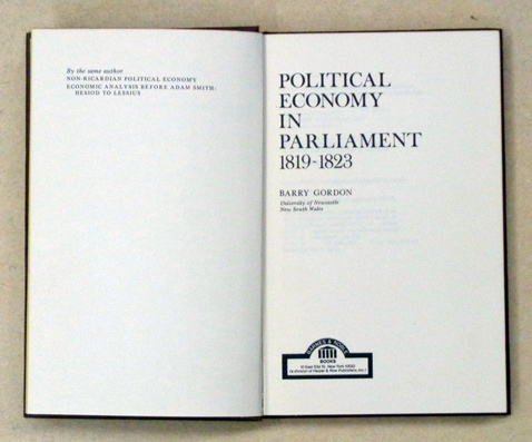Political Economy in Parliament 1819 - 1823