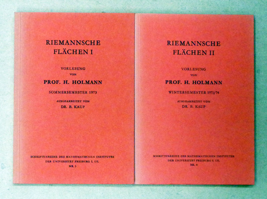 Riemannsche Flächen I. [Und:] Riemannsche Flächen II. [Zus. 2 Bde.]