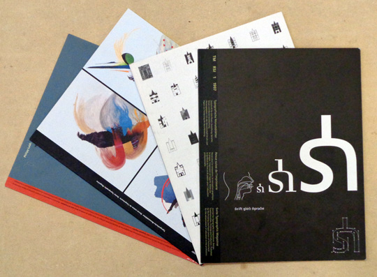 Typografische Monatsblätter TM - Schweizer Grafische Mitteilungen SGM - Revue suisse de l‘imprimerie RSI - Swiss typographic monthly magazine. 1997,  Nr. 1-3, 6 (4 Hefte)