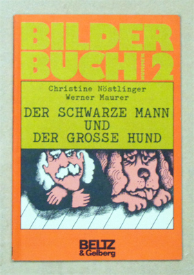 Der schwarze Mann und der grosse Hund