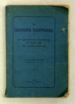 Die Luzernischen Realwirtsrechte