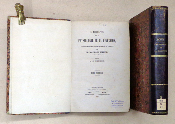 Leçons de la physiologie de la digestion, faites au Muséum d’Histoire Naturelle de Florence
