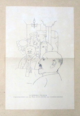 [Verlags-Kleinplakat des Malik-Verlags für das Buch: «Ecce Homo»]