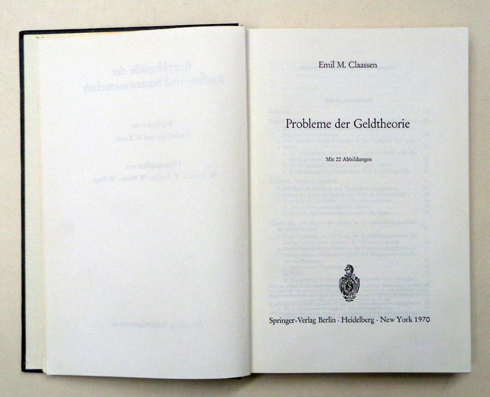 Probleme der Geldtheorie