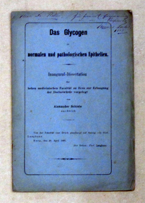 Das Glycogen in normalen und pathologischen Epithelien