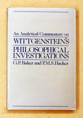 An Analytical Commentary on Wittgenstein’s Philosophical Inverstigations