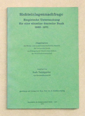 Sichteinlagennachfrage