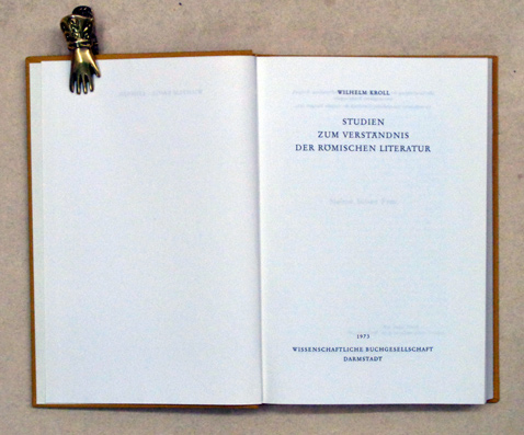 Studien zum Verständnis der römischen Literatur