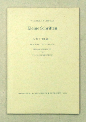 Kleine Schriften