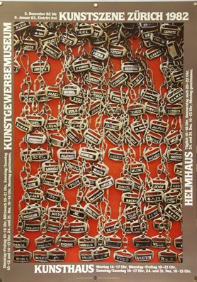 Plakat - Kunstszene Zürich 1982