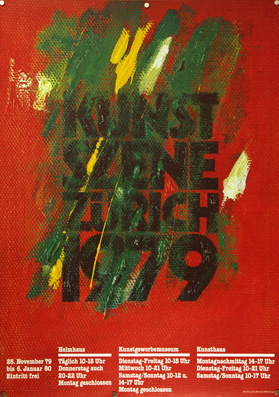 Plakat - Kunstszene Zürich 1979