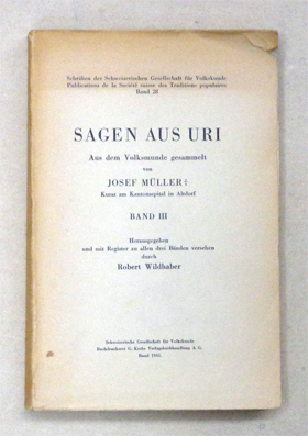Sagen aus Uri. Band III