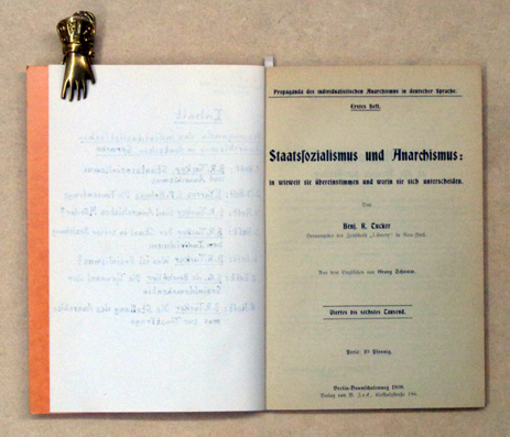 Propaganda des individualistischen Anarchismus in deutscher Sprache