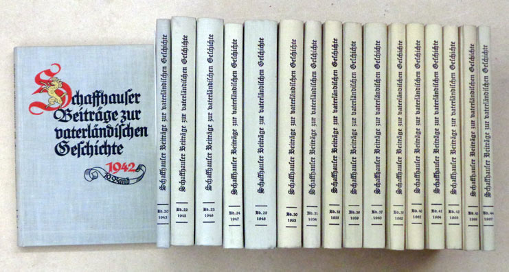Schaffhauser Beiträge zur vaterländischen Geschichte