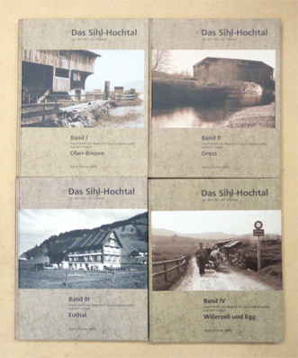 Das Sihl-Hochtal vor dem Bau des Stausees. 4 Bde., compl.