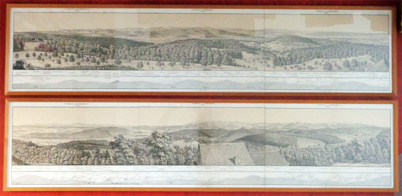 Panorama von St. Chrischona bei Basel in VI Blättern.