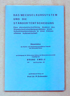 Das Wechselkurssystem und die Standortentscheidung