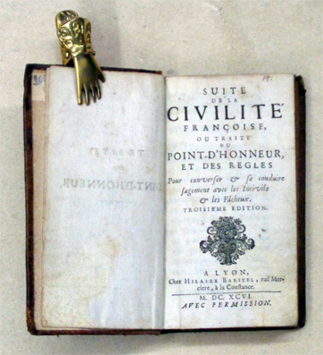 Suite de la civilité françoise, ou traité du point-d’honneur, et des règles