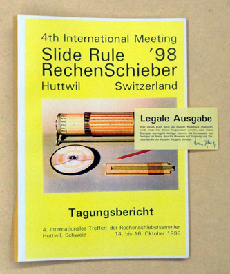Tagungsbericht - 4th International Meeting Slide Rule ’98 Rechenschieber