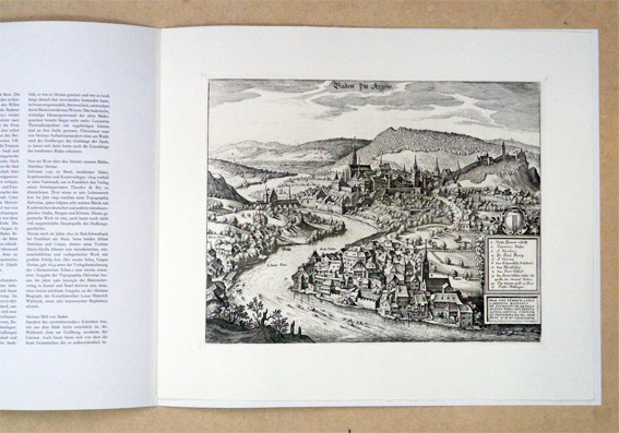 Baden Im Argöw. Prospekt der Stadt Baden aus den Jahr 1642