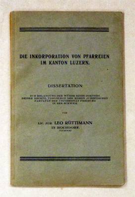 Die Inkorporation von Pfarreien im Kanton Luzern