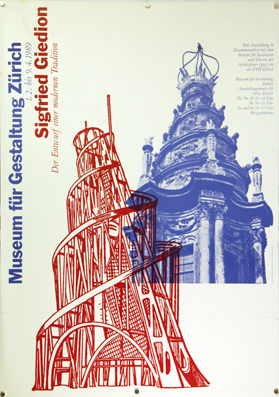 Plakat - Sigfried Giedion - Der Entwurf einer modernen Tradition - 1.2. bis 9.4.1989