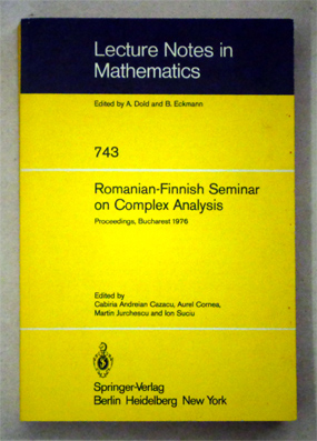 Romanian-Finnish Seminar on Complex Analysis