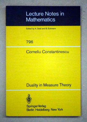 Duality in Measure Theory