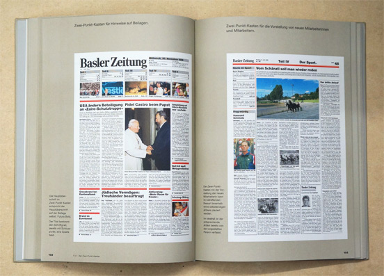 Manual für die Gestaltung der Basler Zeitung