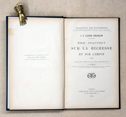 Essai analytique sur la richesse et sur l’impôt