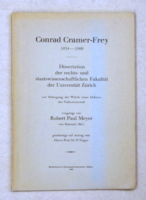 Conrad Cramer-Frey, 1834 - 1900