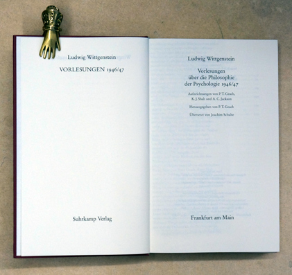 Vorlesungen über die Philosophie der Psychologie 1946/47 [1947]