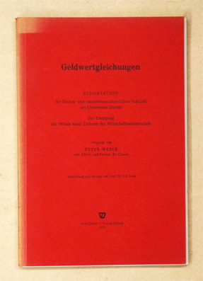 Geldwertgleichungen