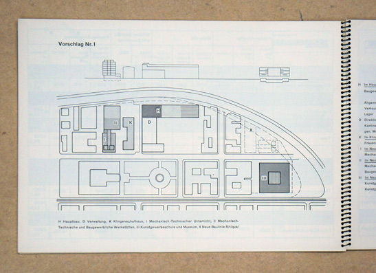 Plan für die Erweiterung der Gewerbeschule, der Kunstgewerbeschule und des Kunstgewerbemuseums
