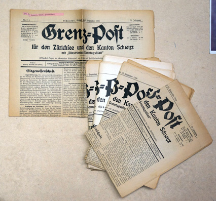 Grenz-Post für den Zürichsee und den Kanton Schwyz