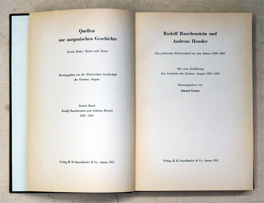 Rudolf Rauchenstein und Andreas Heusler