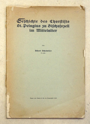 Geschichte des Chorstifts St. Pelagius zu Bischofszell im Mittelalter