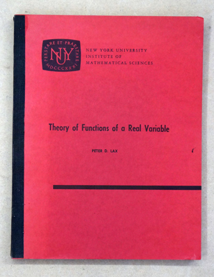 Theory of Functions of a Real Variable