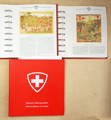 Schweizer Militärgeschichte - Histoire militaire de la Suisse  (3 Plastik-Ringordner) 
